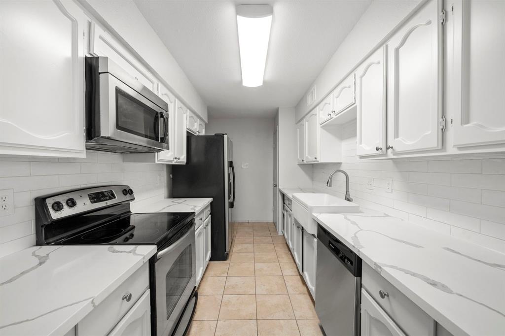 Beautiful kitchen with marble countertops