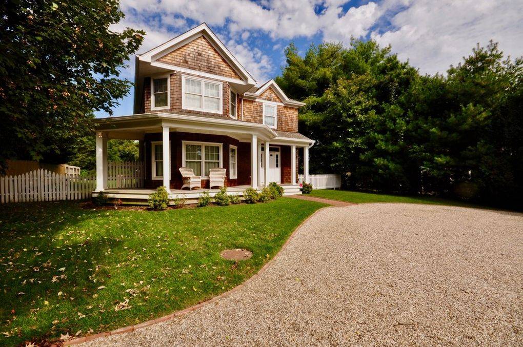 a house view with a garden space