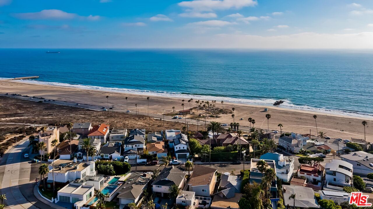 a view of an ocean and beach