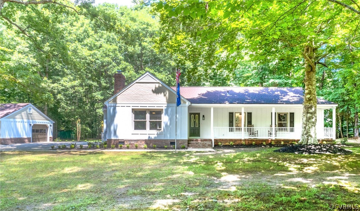 front view of house with a yard