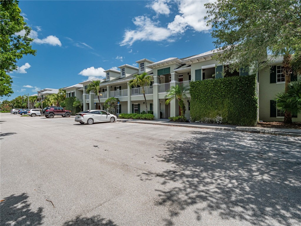 a building with trees in front of it