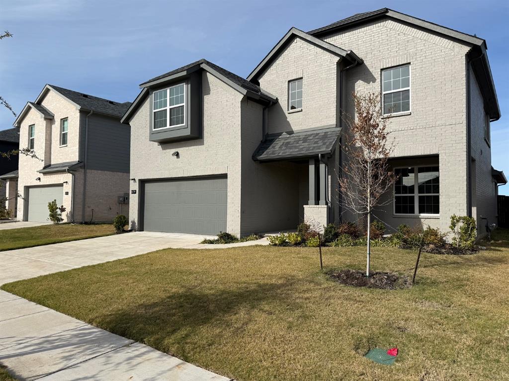 a front view of a house with entertaining space