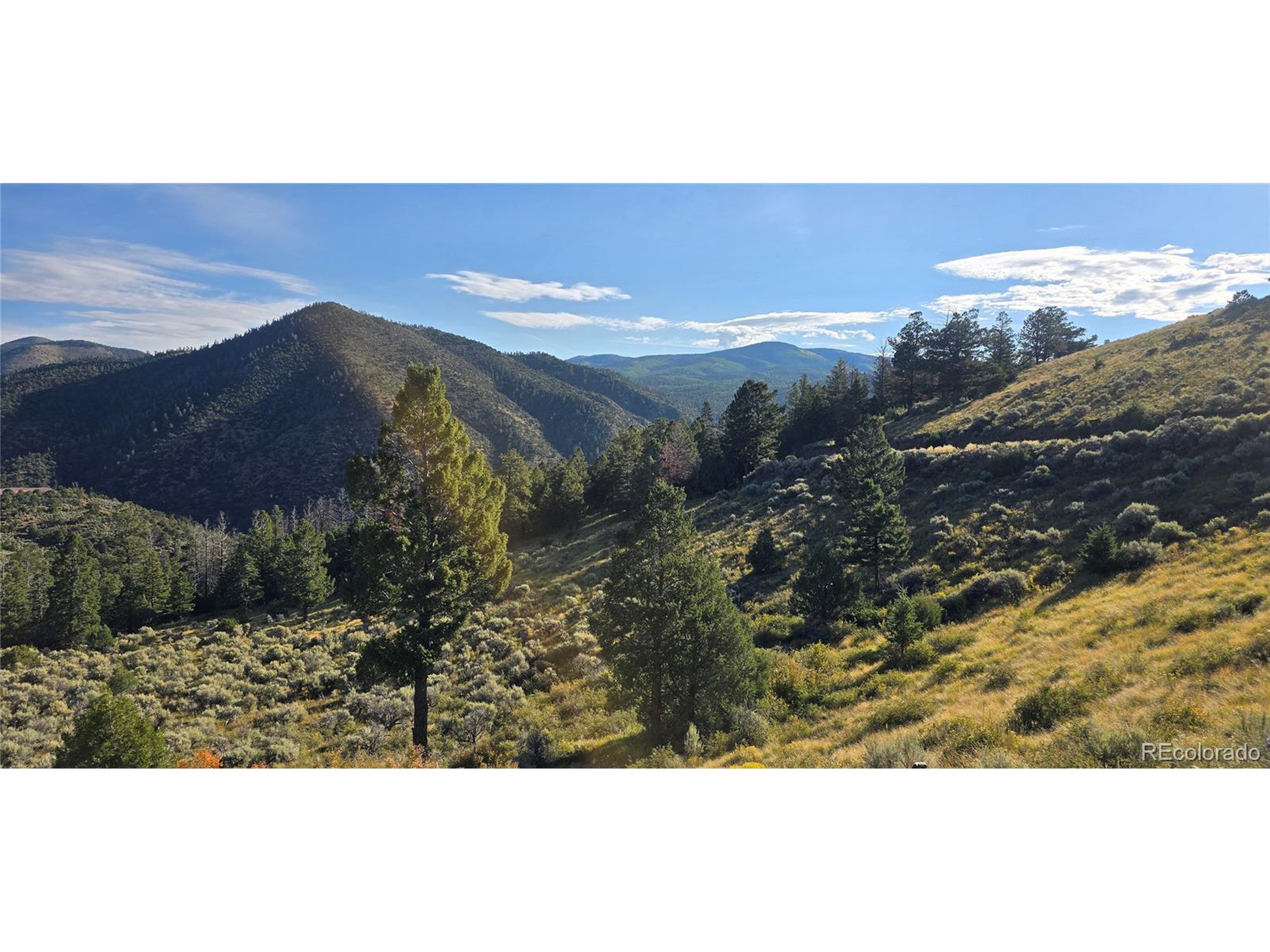 a view of an outdoor space and mountain