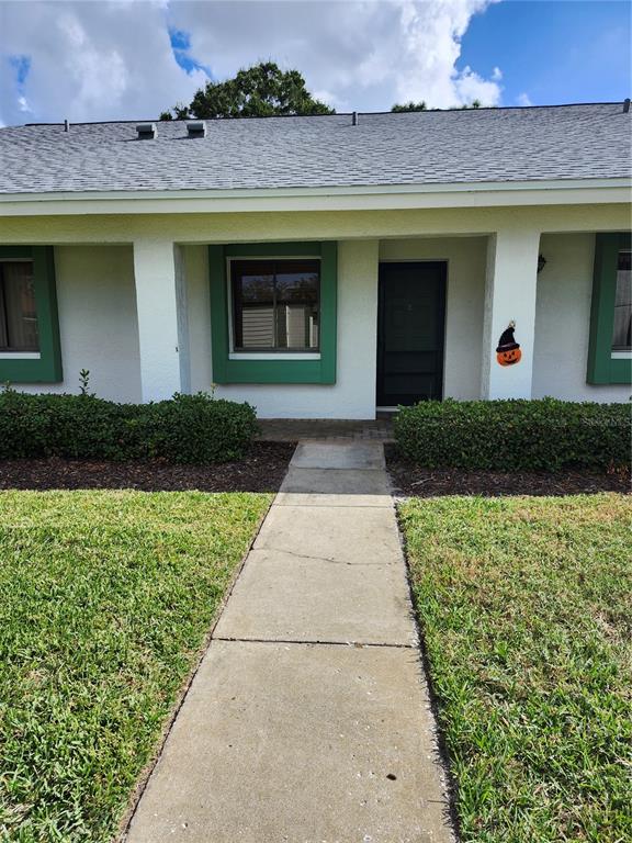 a front view of a house