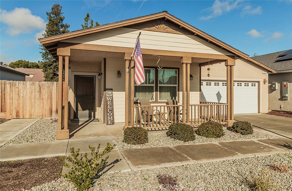 a front view of a house