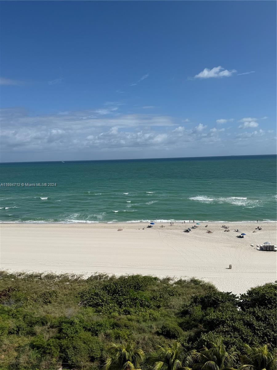 a view of an ocean beach