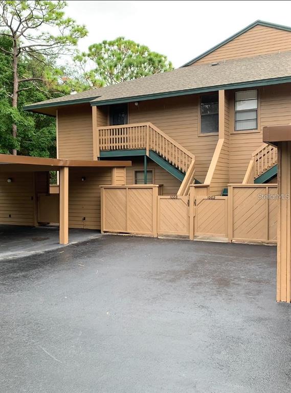 a view of a house with a garage