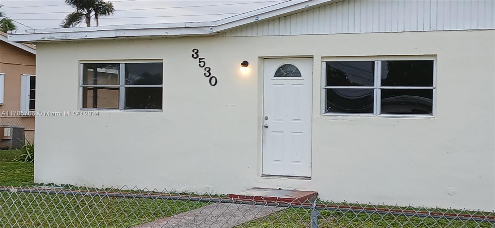 a front view of a house