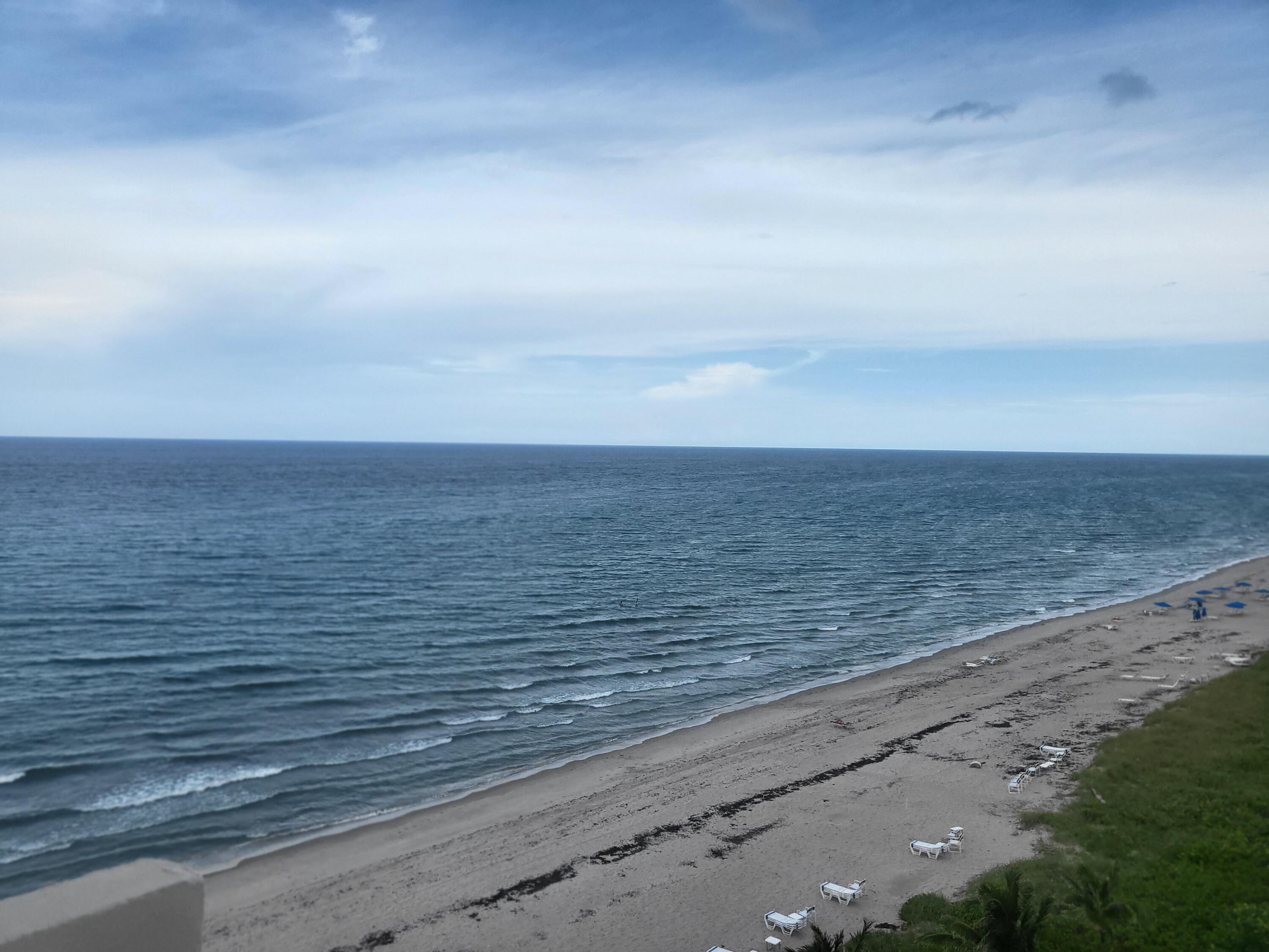 a view of beach and ocean