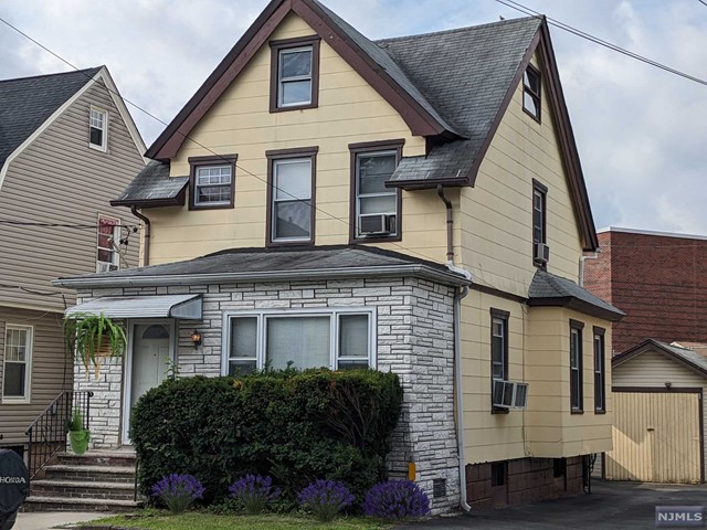 a front view of a house