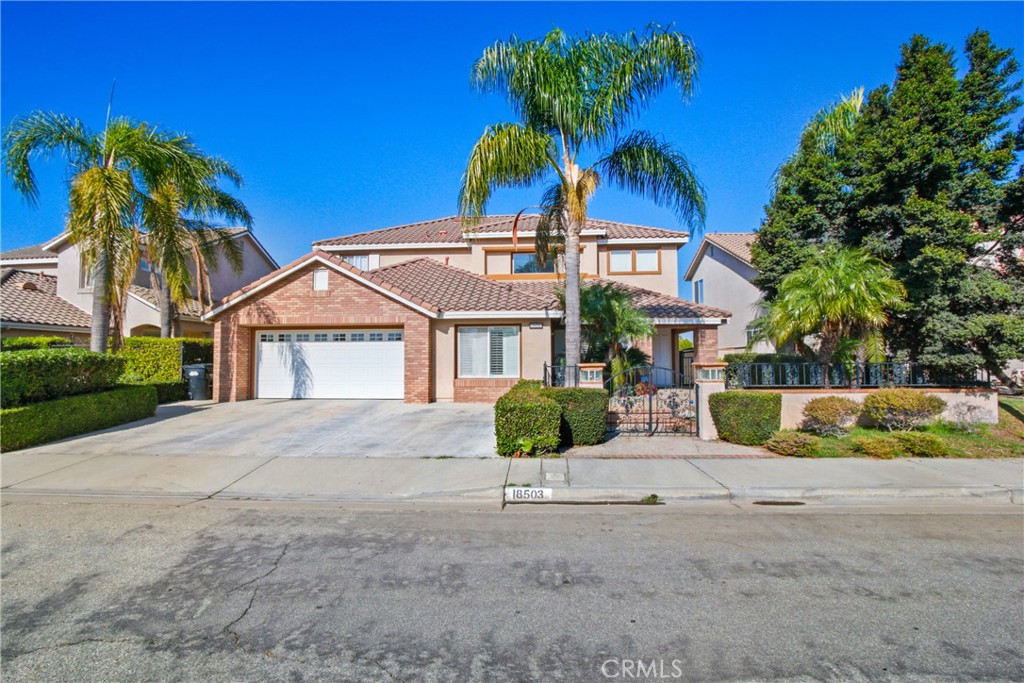 front view of a house with a street