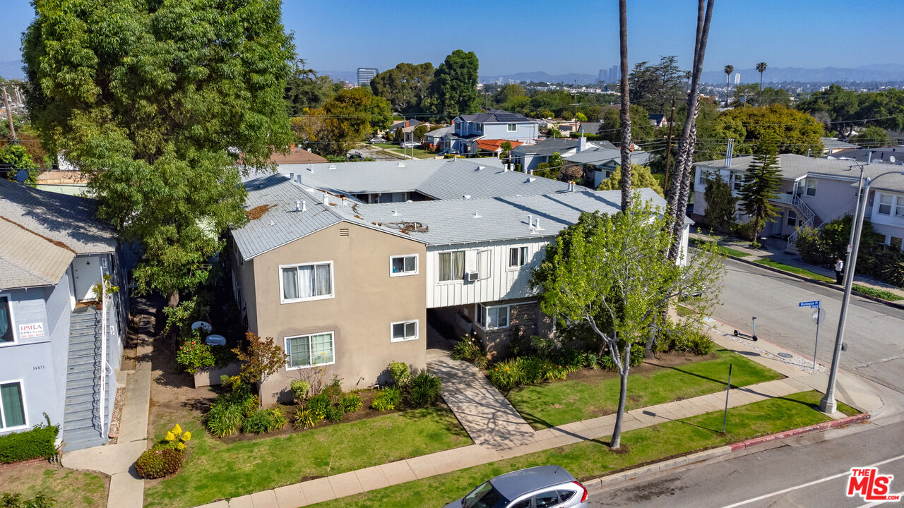 a aerial view of a house