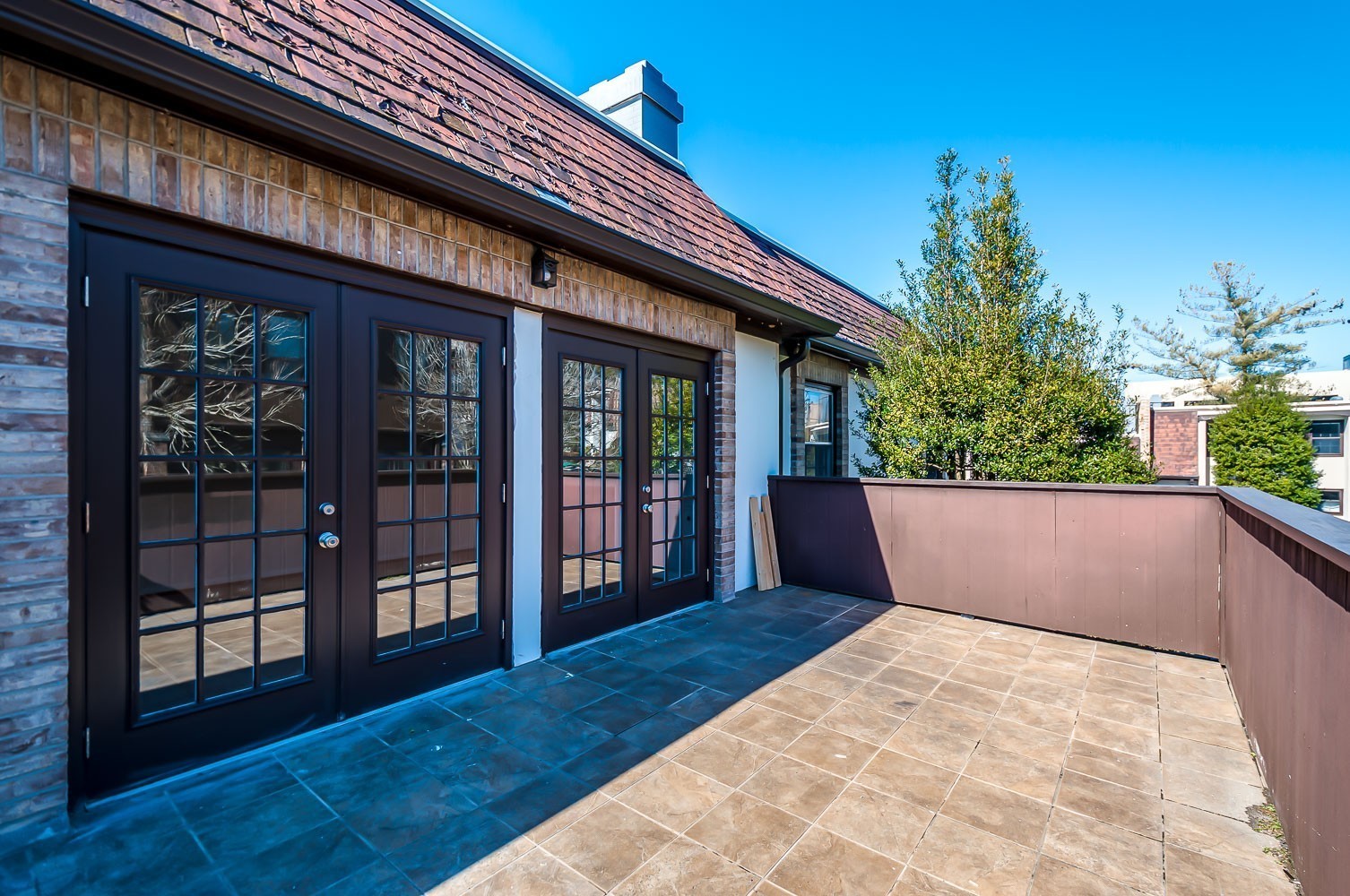 a view of balcony with an outdoor space