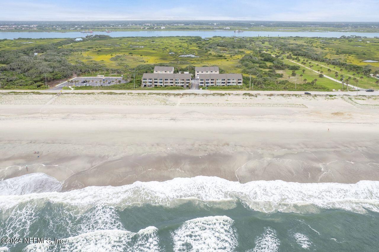 a view of an ocean and beach