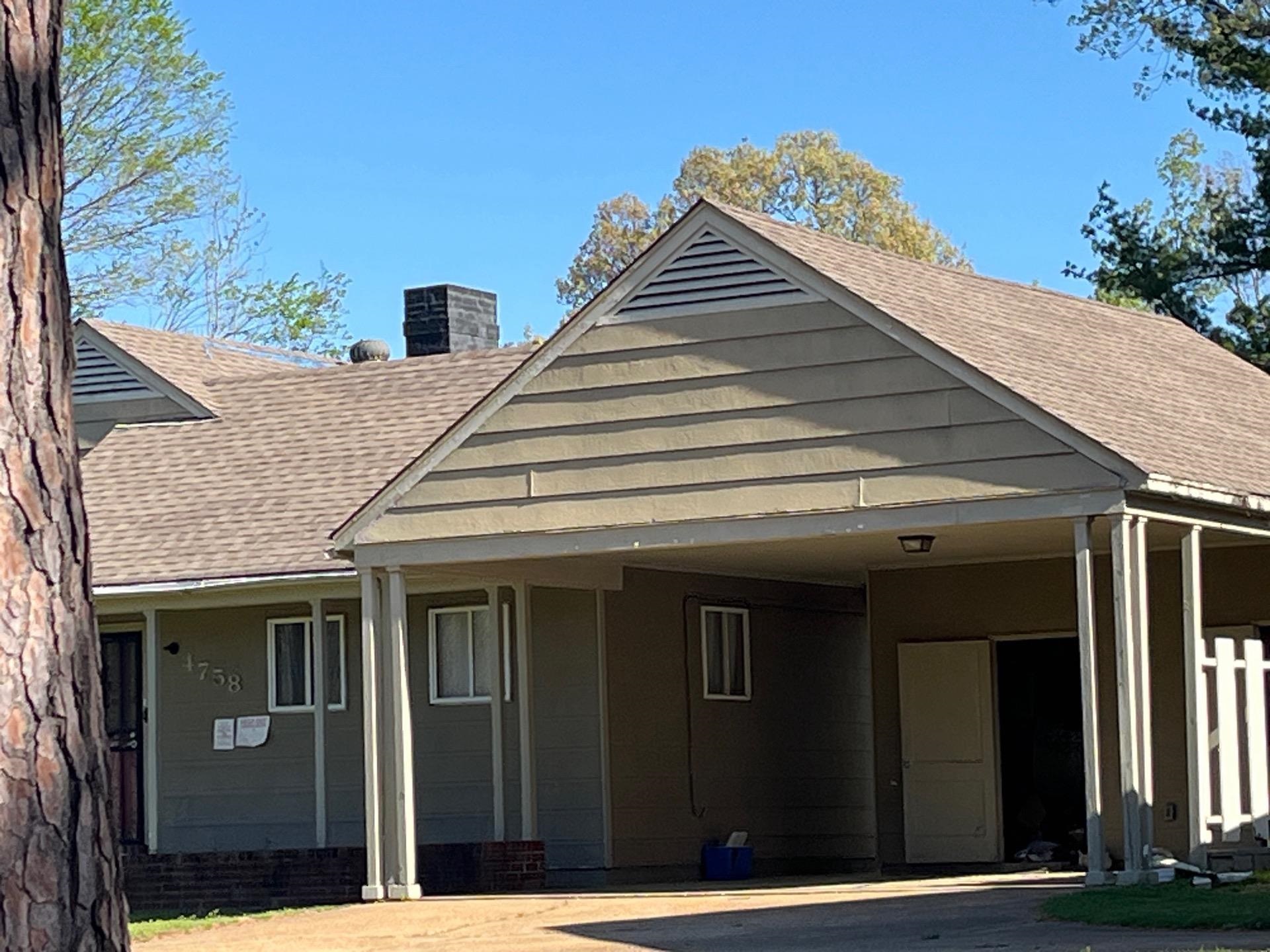 a front view of a house