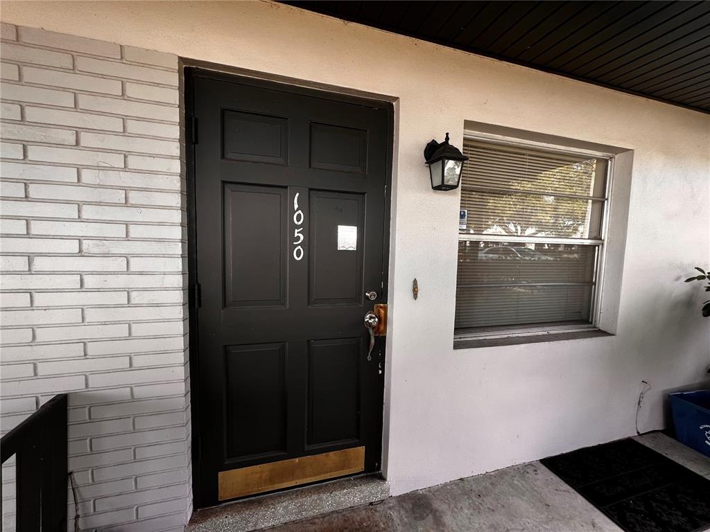 a view of front door of house