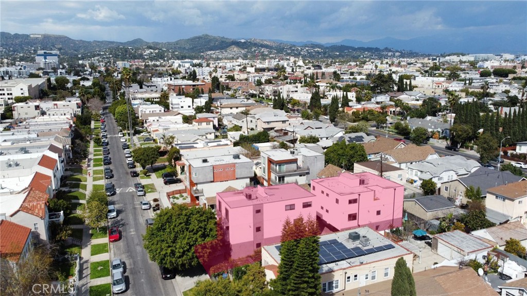 an aerial view of residential house with outdoor space