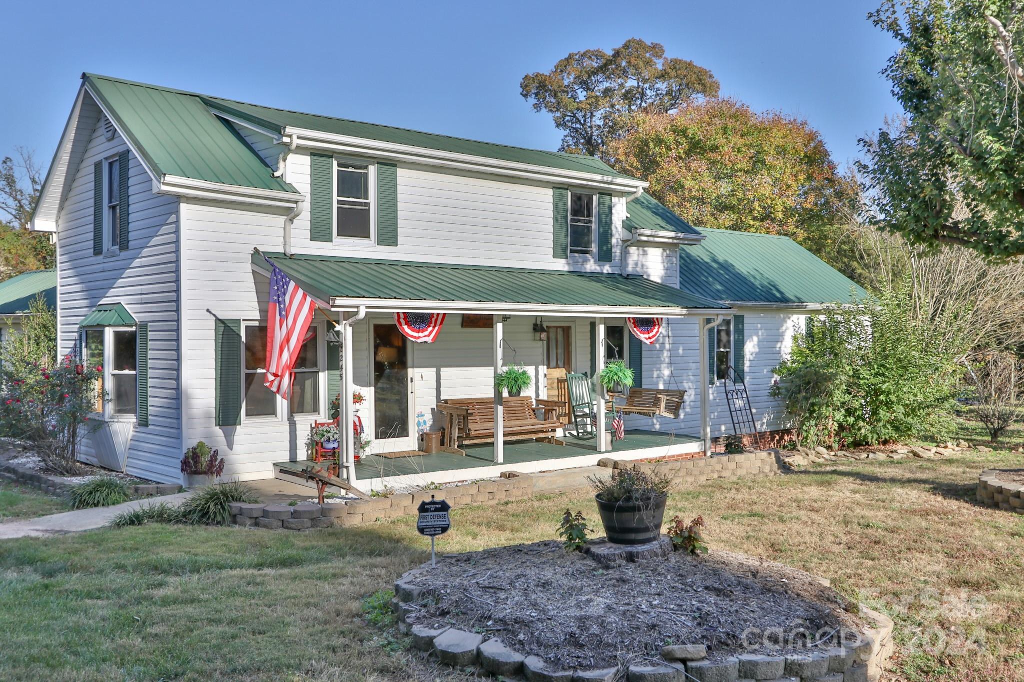 a view of a house with patio