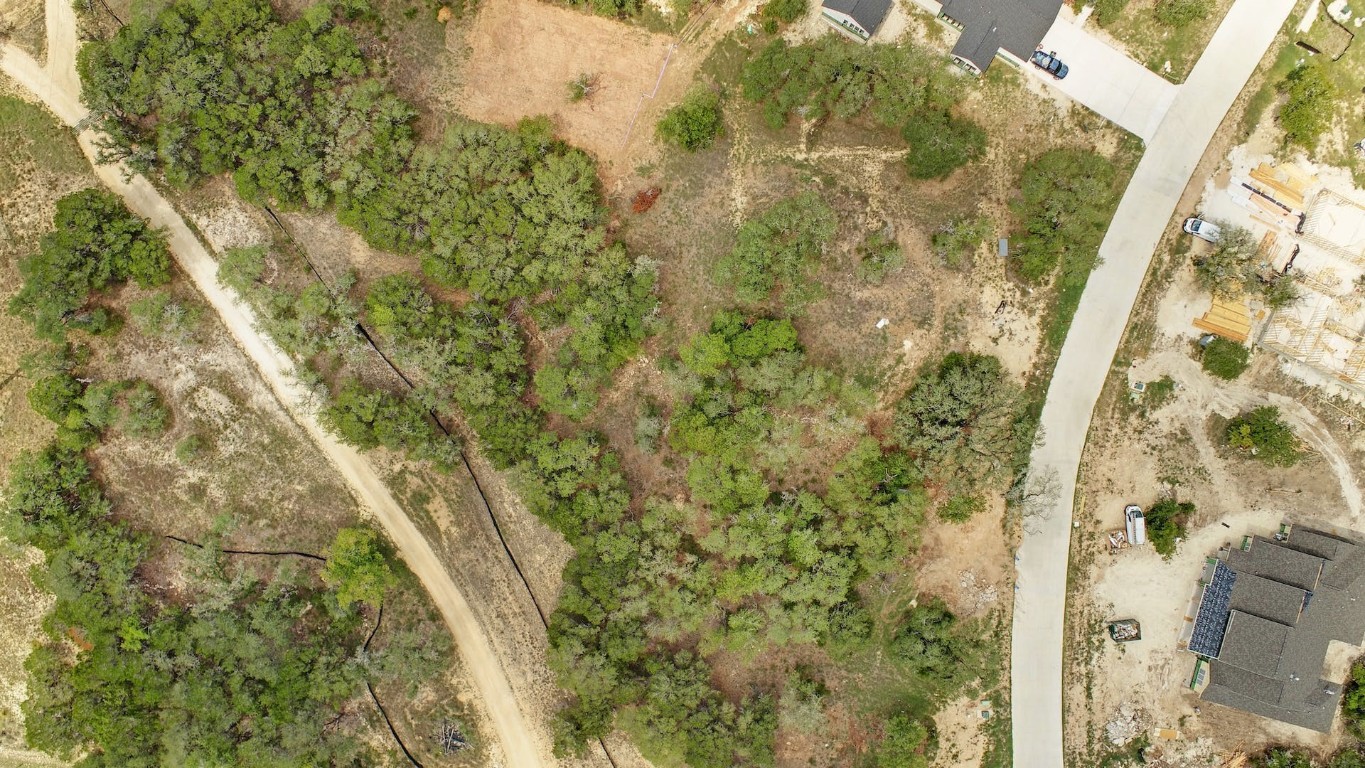 a bird view of a house