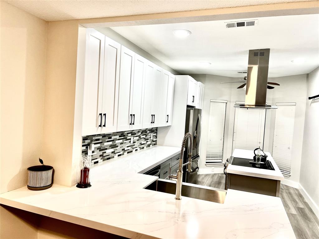 Newly remodeled kitchen with Quartz countertops