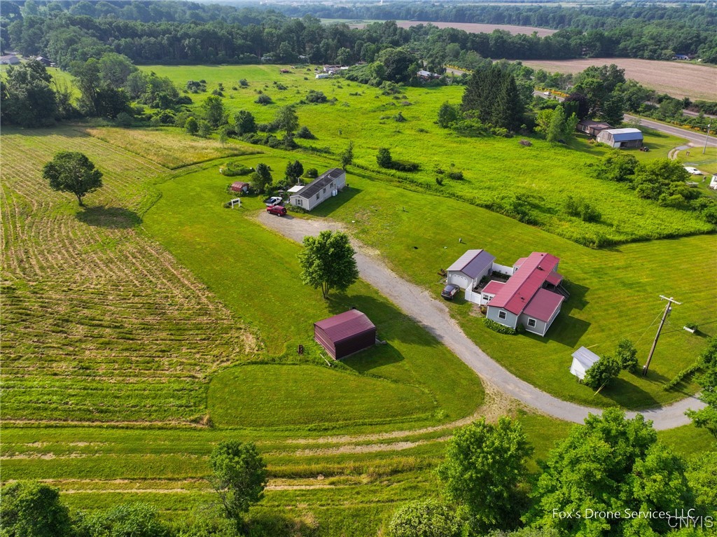 aerial view of property