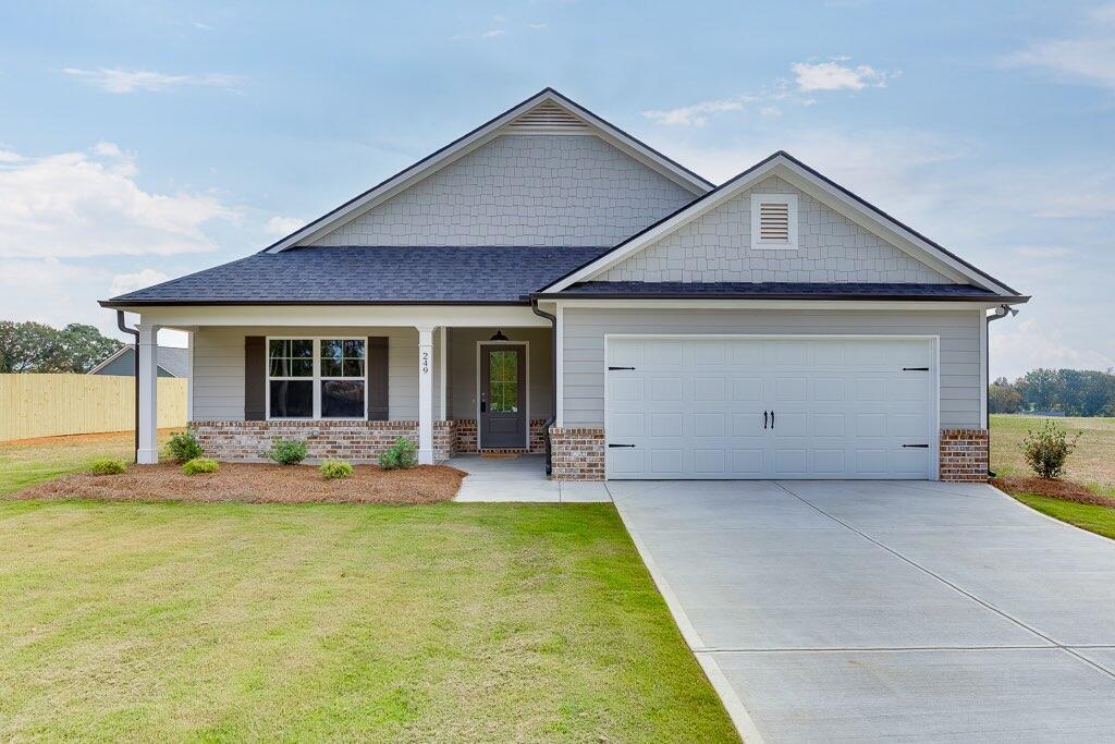 a house view with a outdoor space