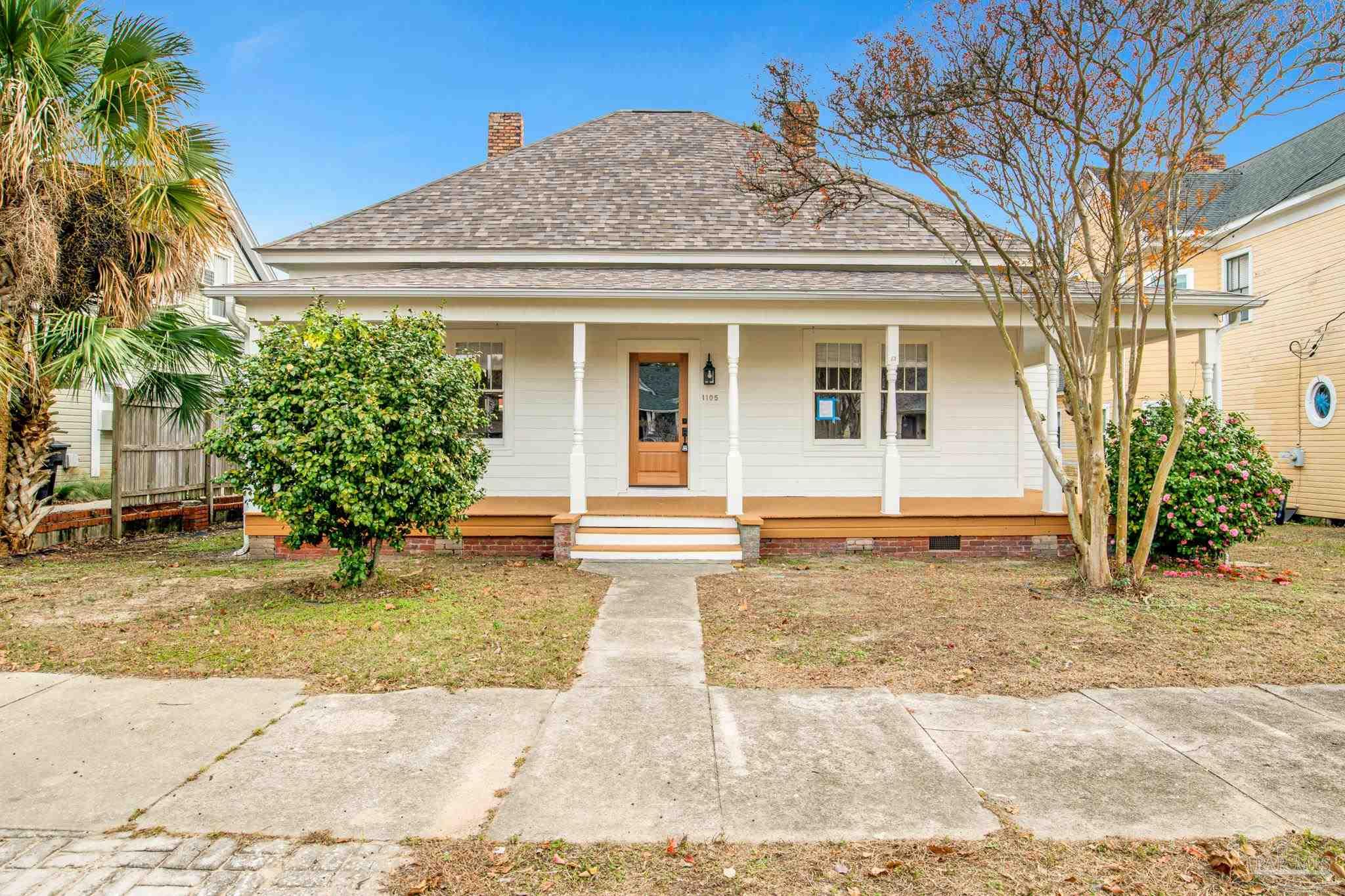 a view of a house with a patio