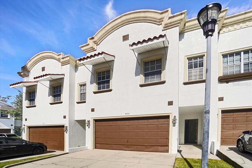 a front view of a multi story residential apartment building