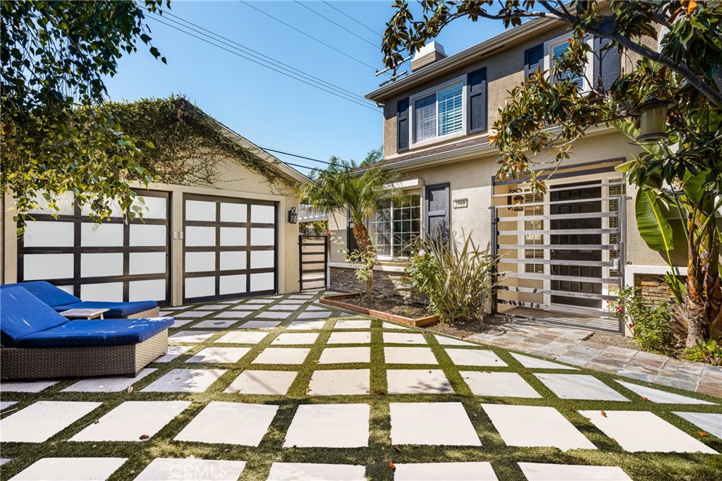 a view of a house with a patio