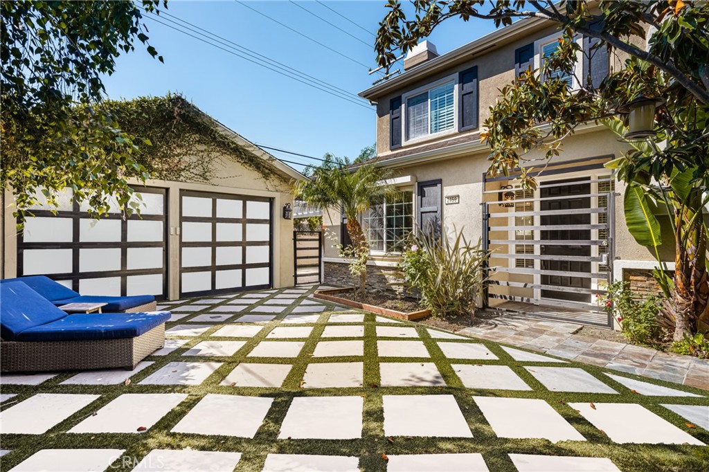 a view of a house with a patio