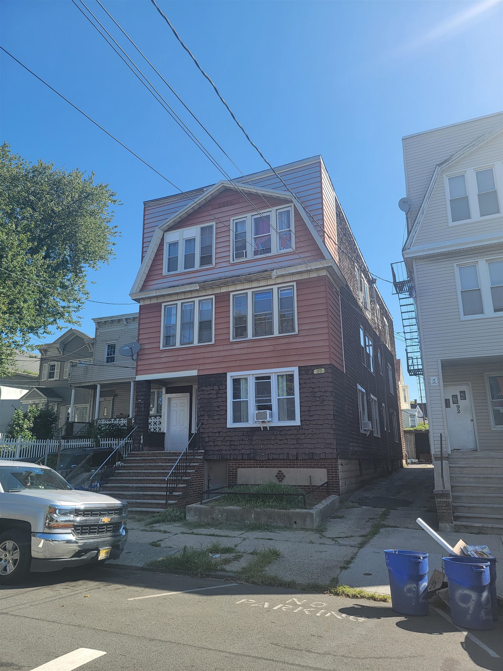 a front view of a house