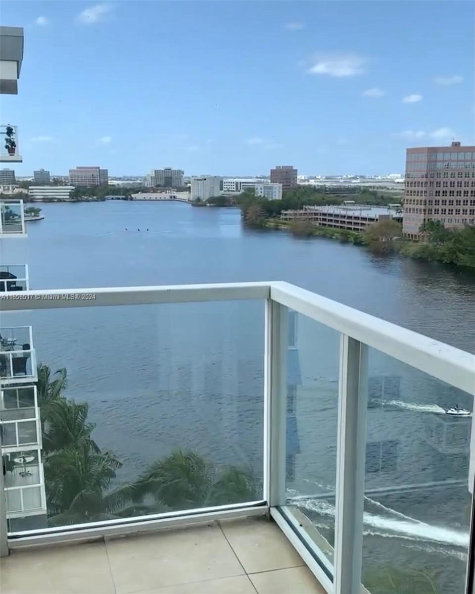 a view of a lake with city view