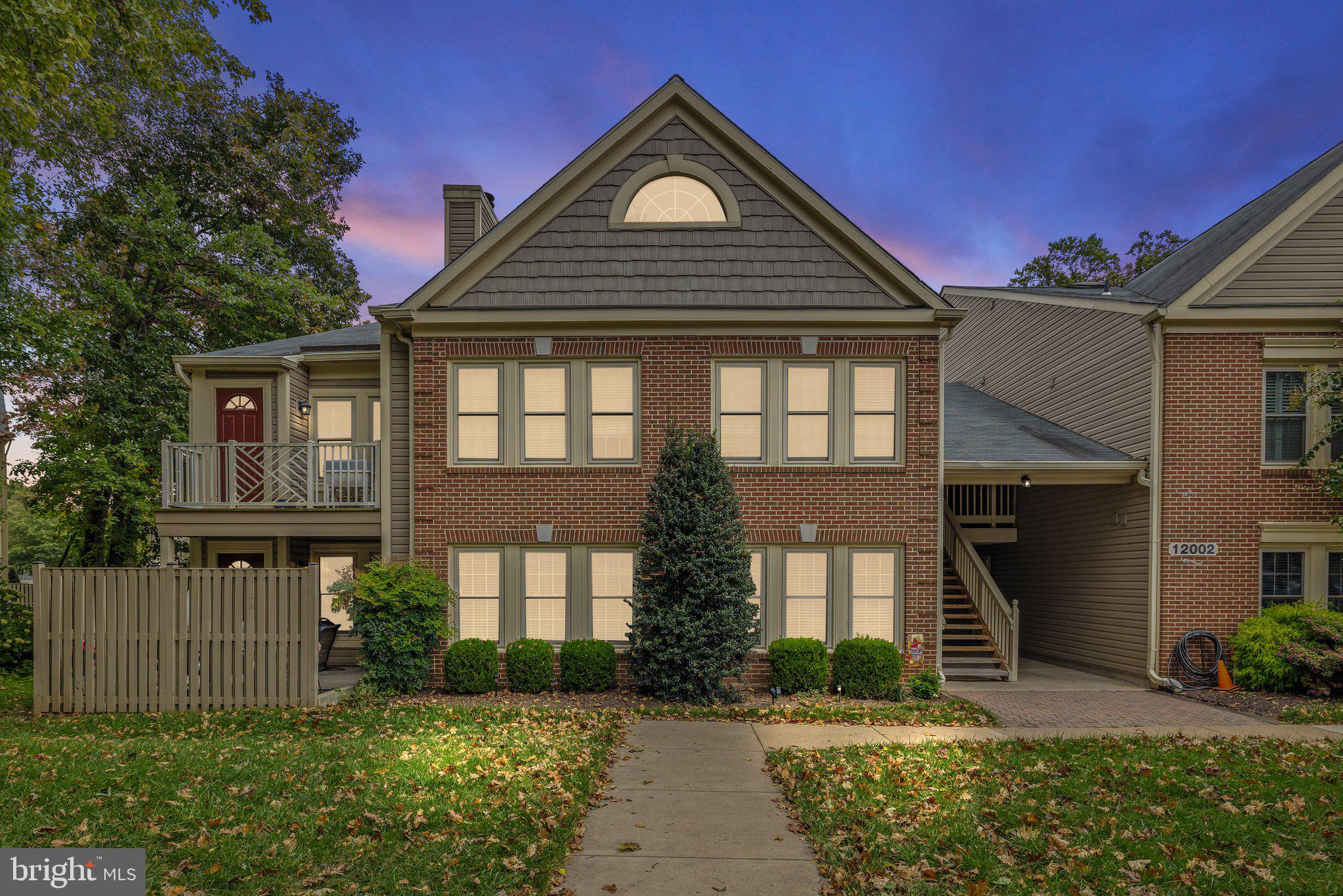 a front view of a house