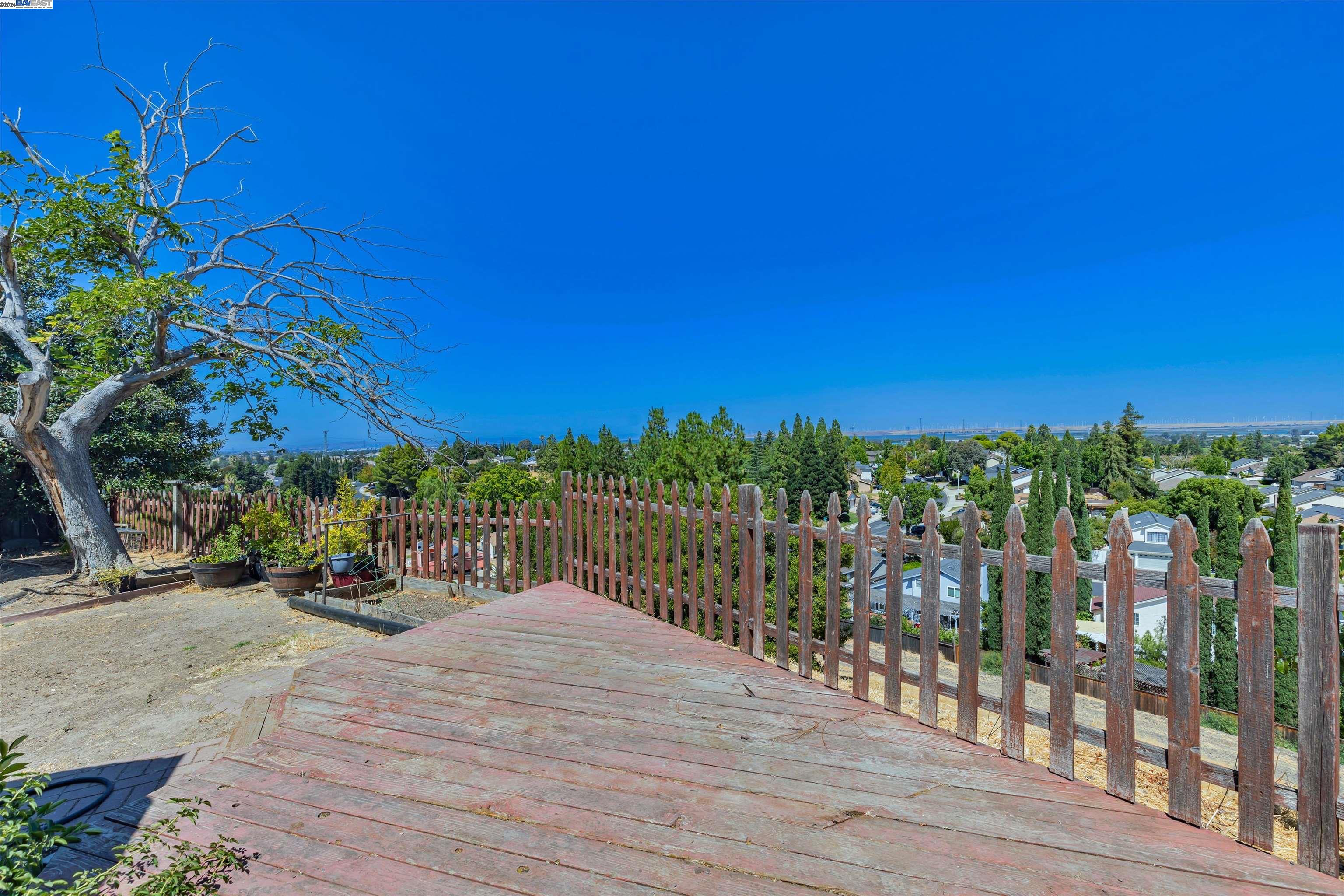 a view of a terrace with sitting area