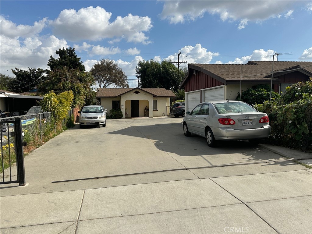 a car parked in front of house