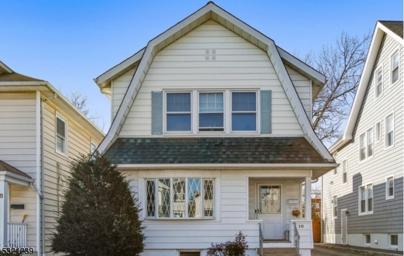 a front view of a house