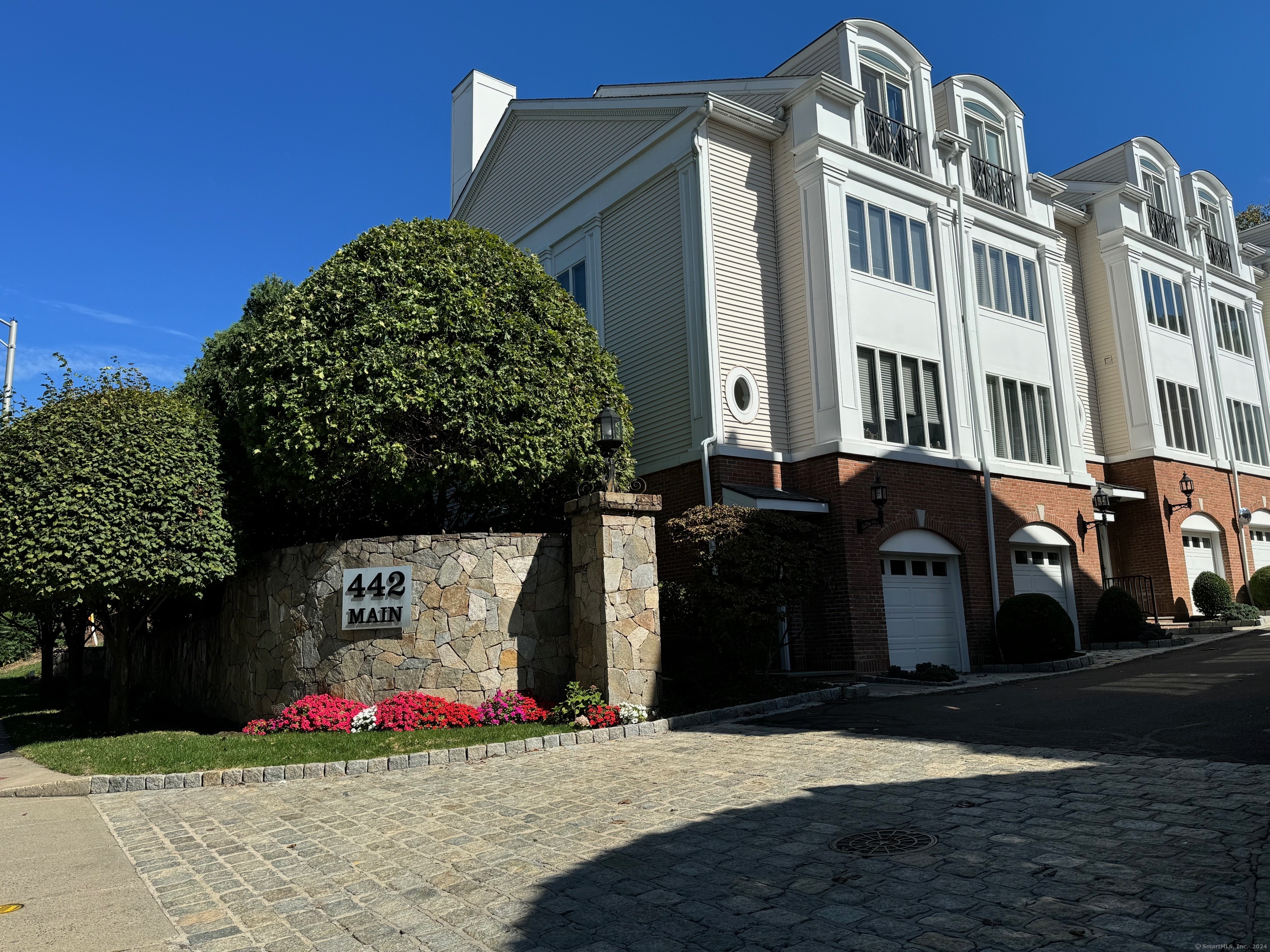 a front view of a house