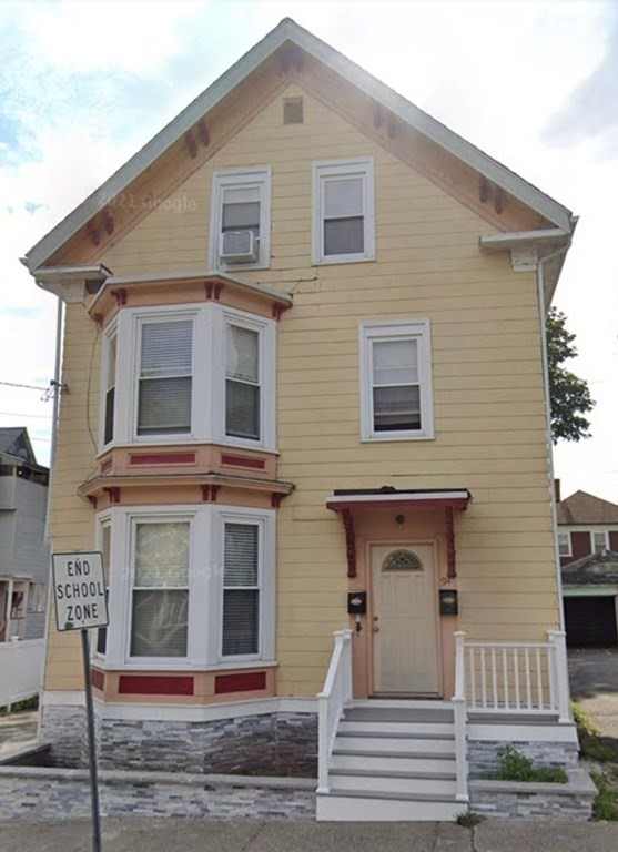 a front view of a house