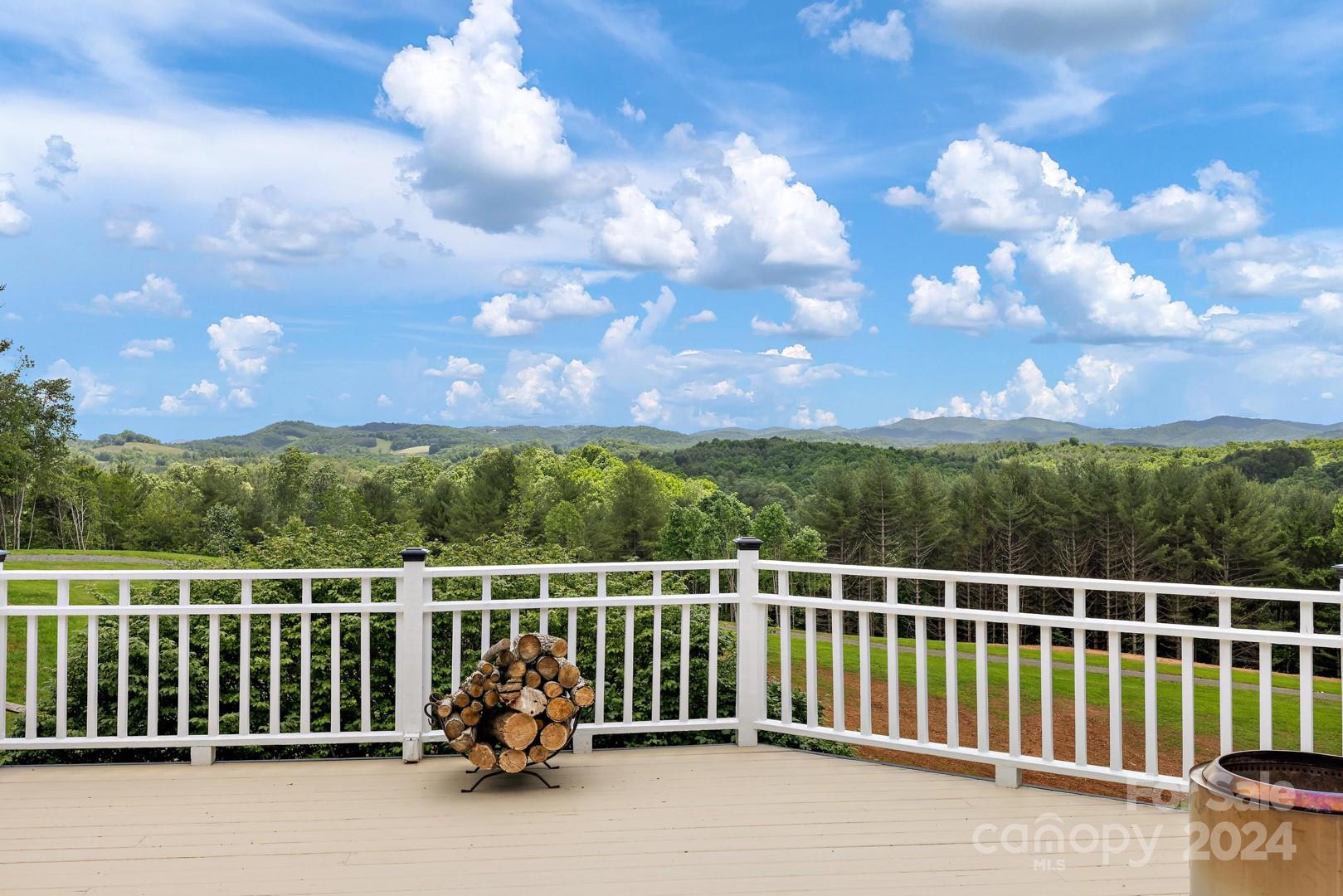 a view of a balcony