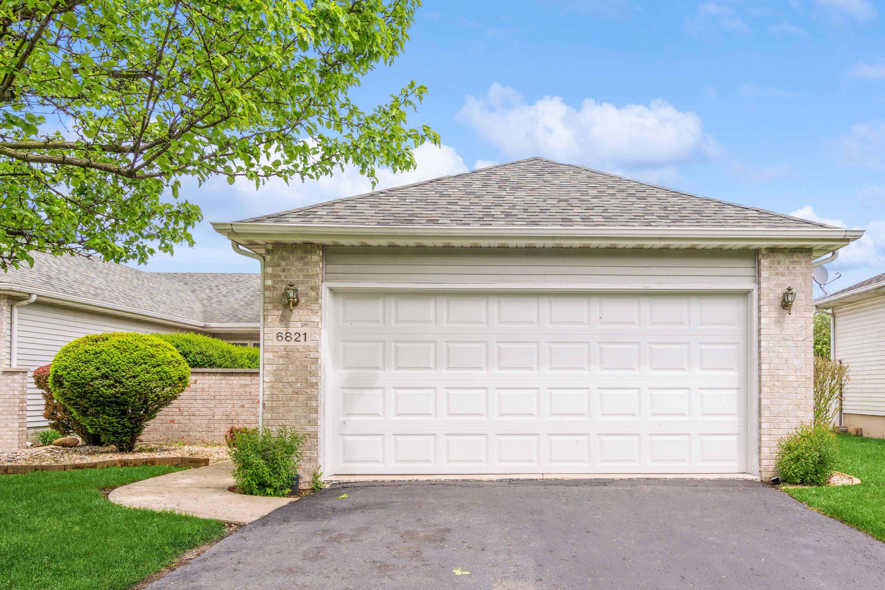 a front view of a house