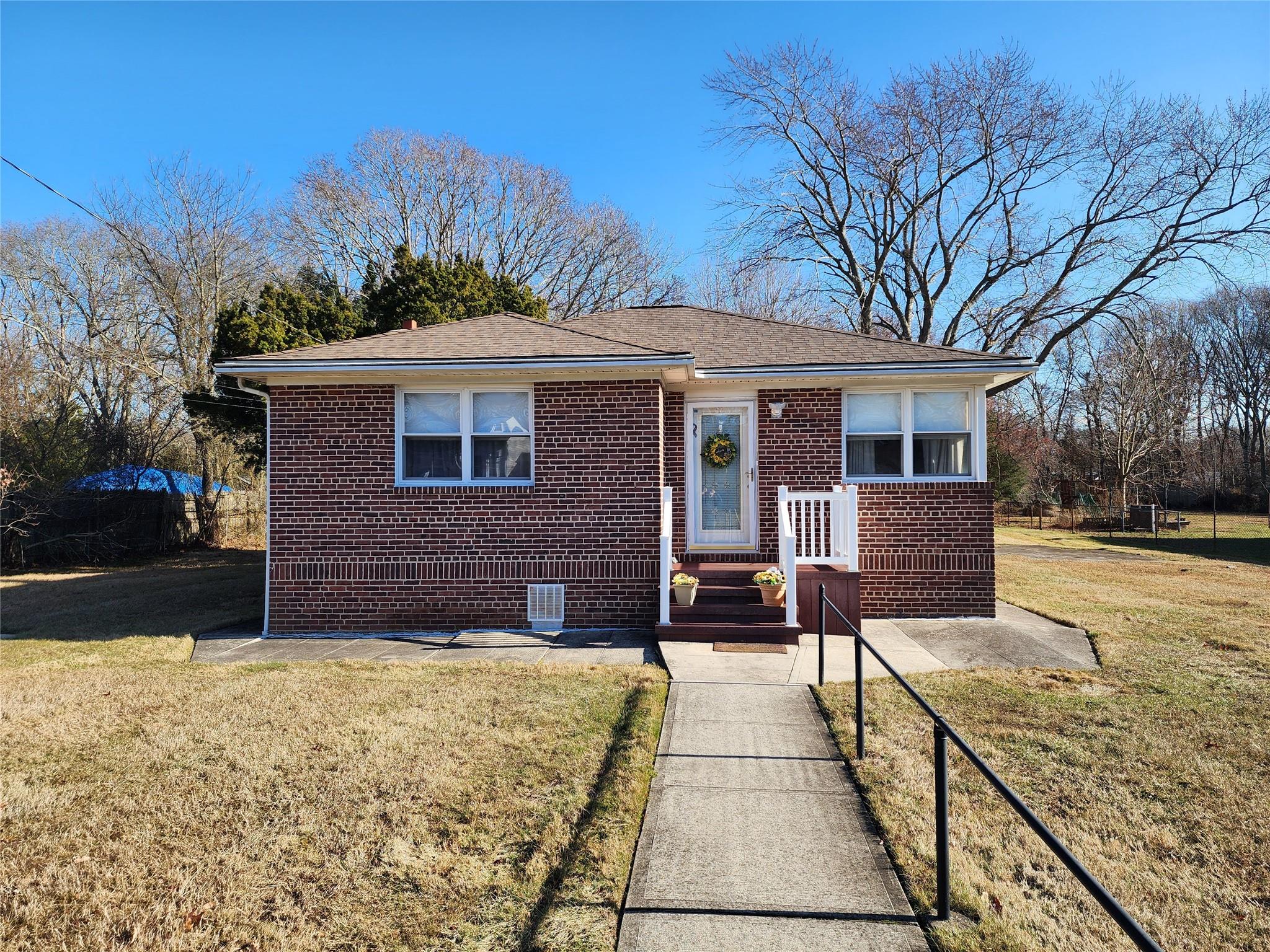 View of front of property. Composite stoop.