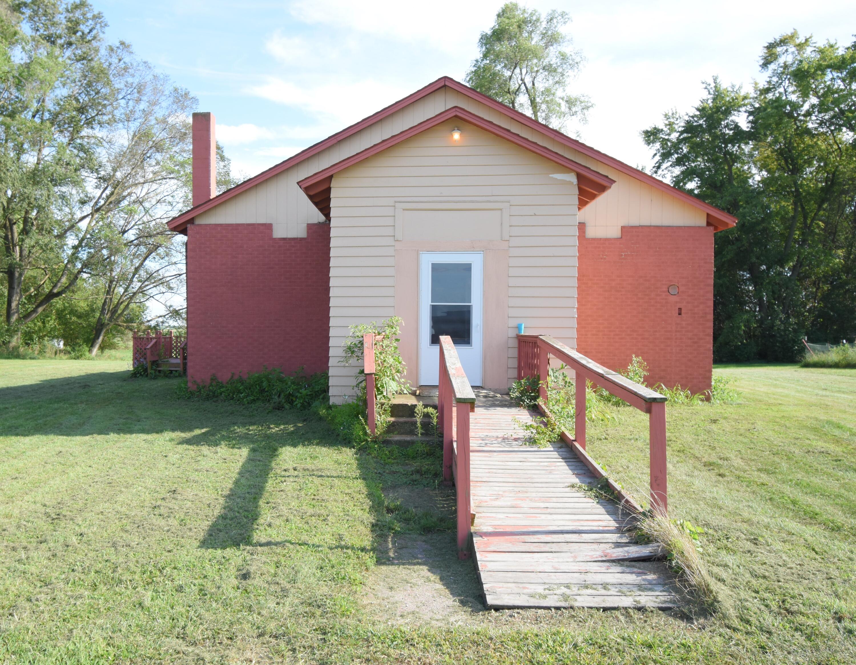 a front view of house with yard