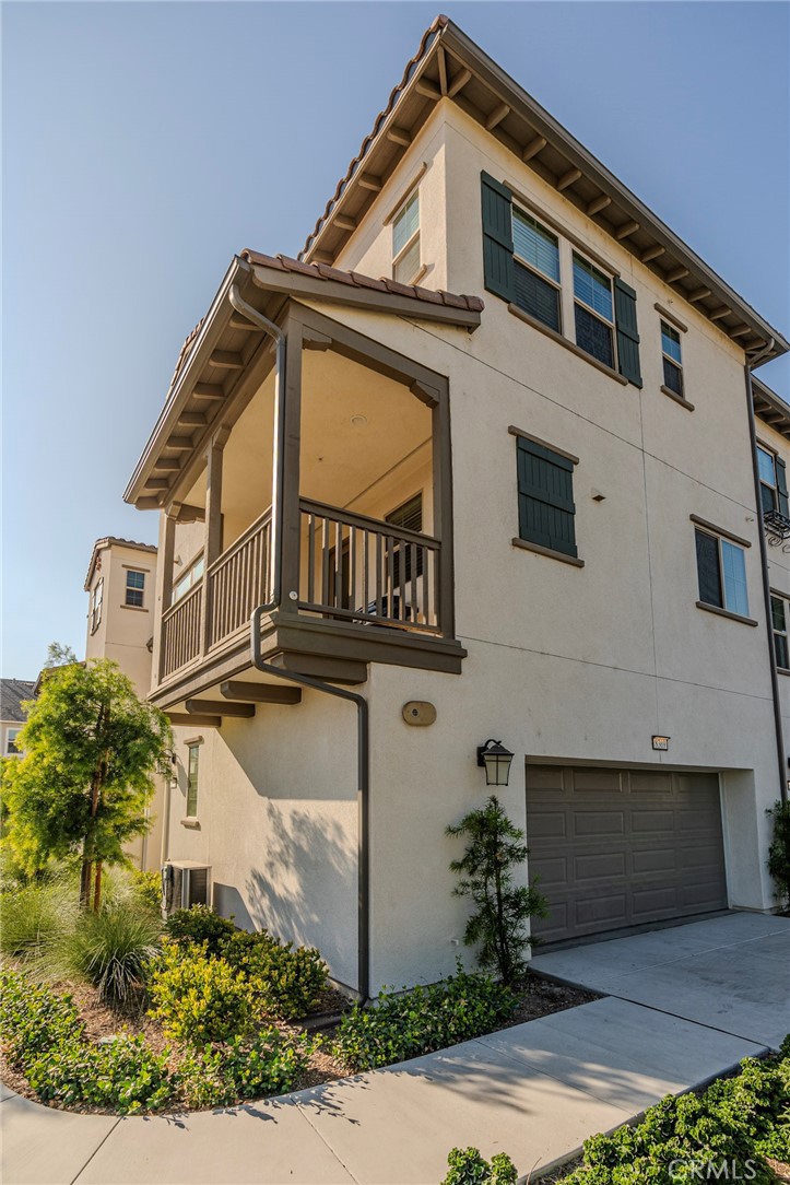 a front view of a house