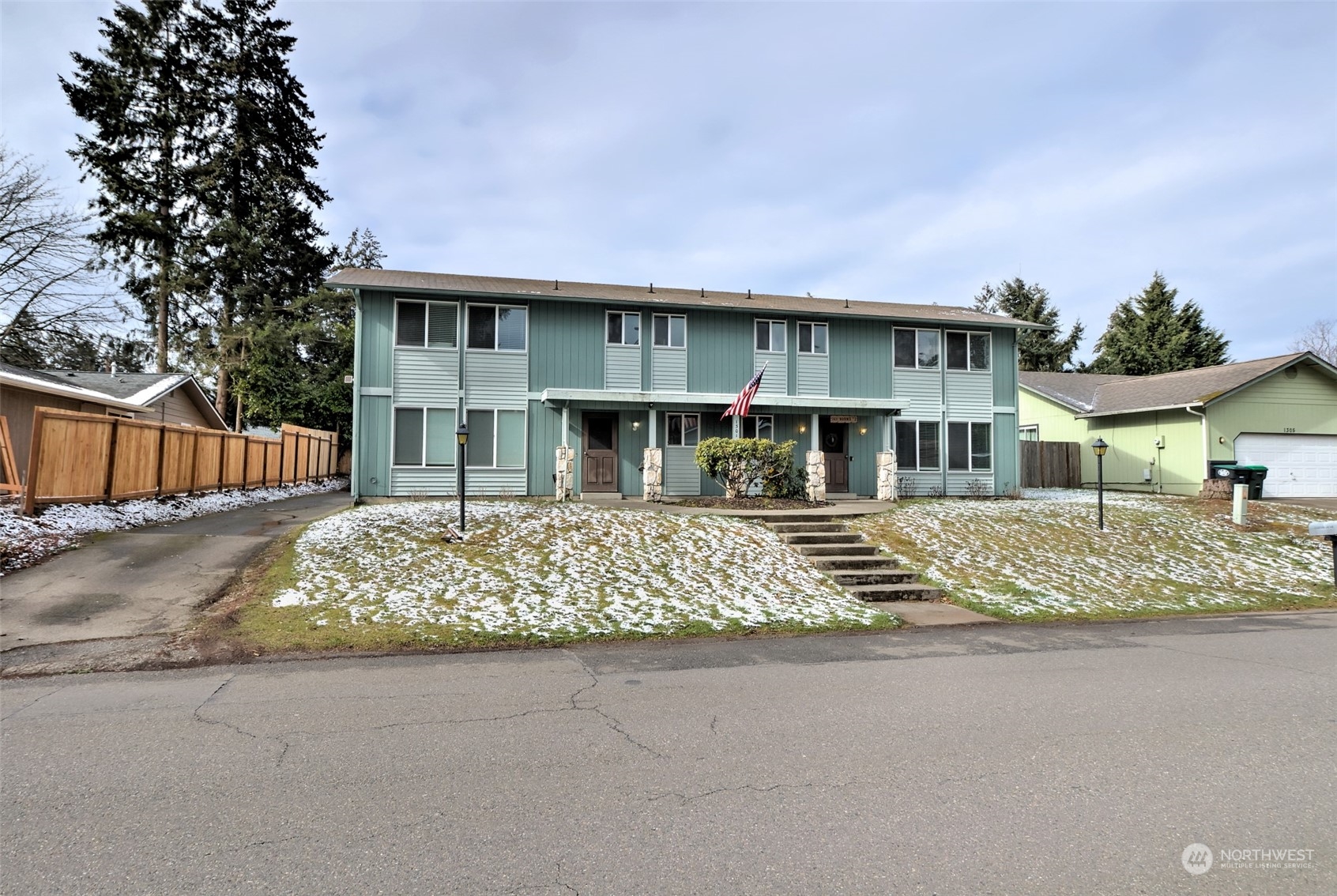 front view of house with a yard