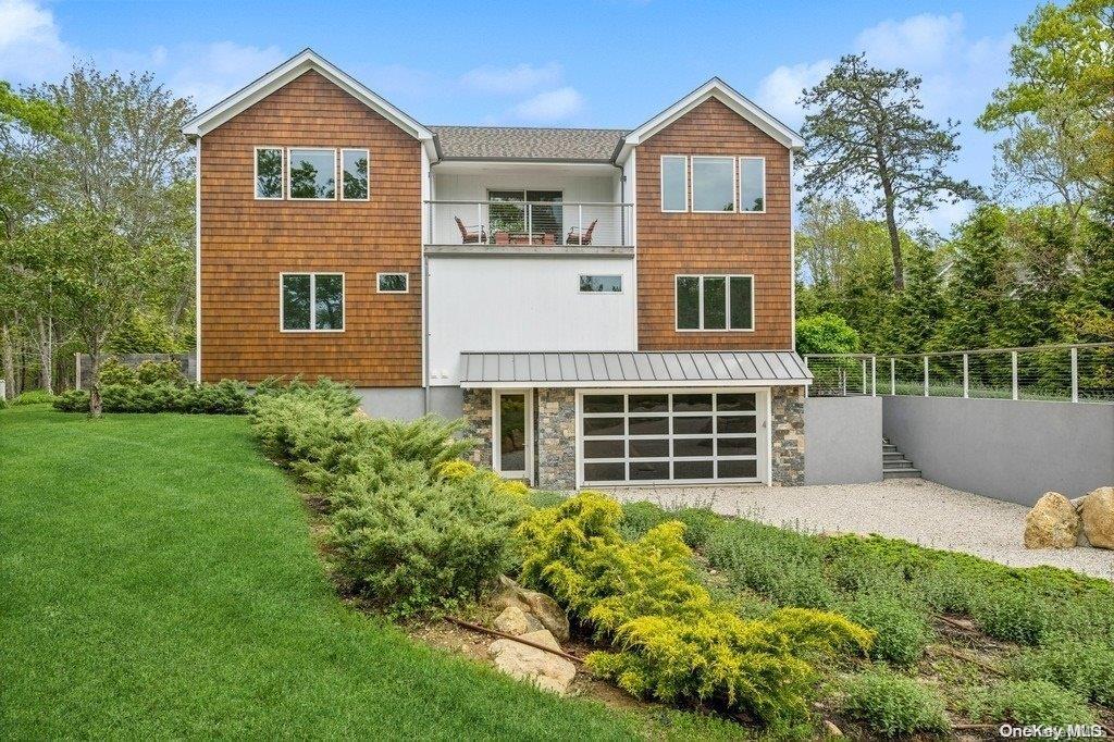 a house view with a garden space