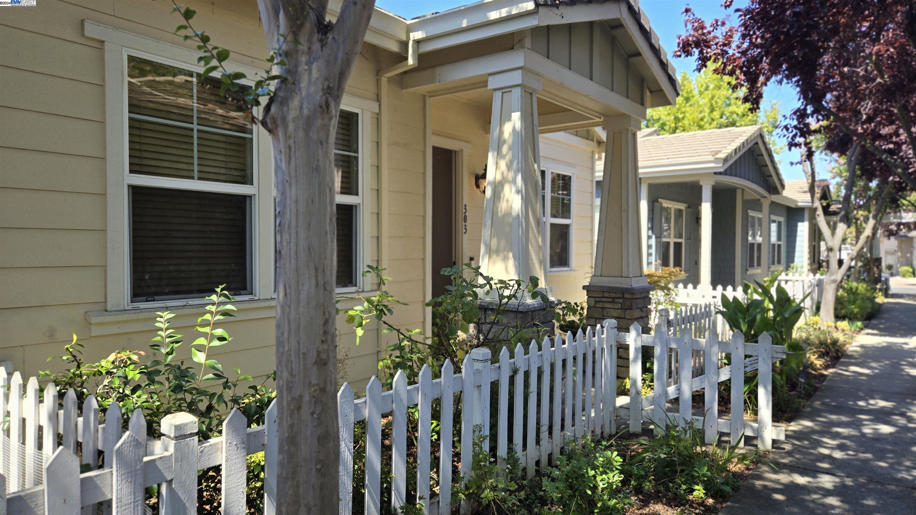 a front view of a house having yard