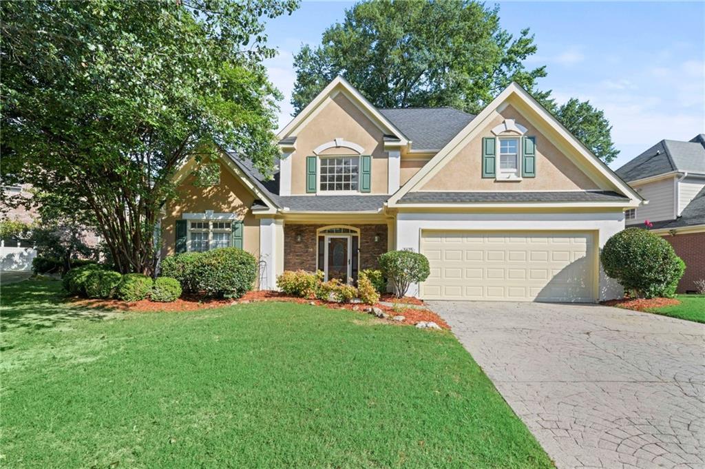 a view of a house with a outdoor space