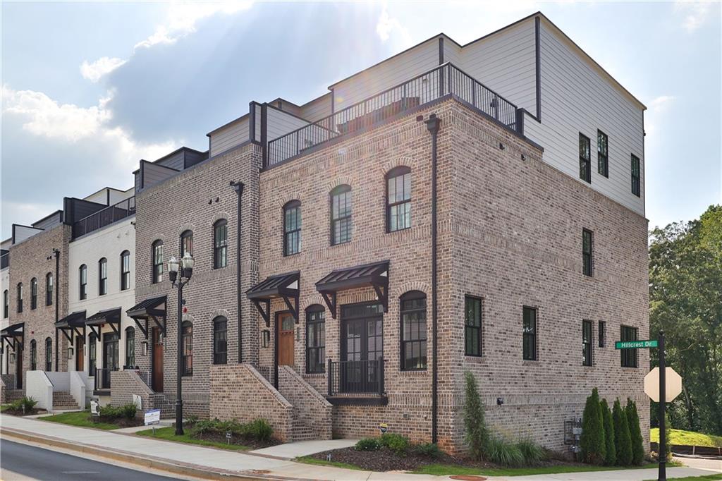 a large building with a large windows