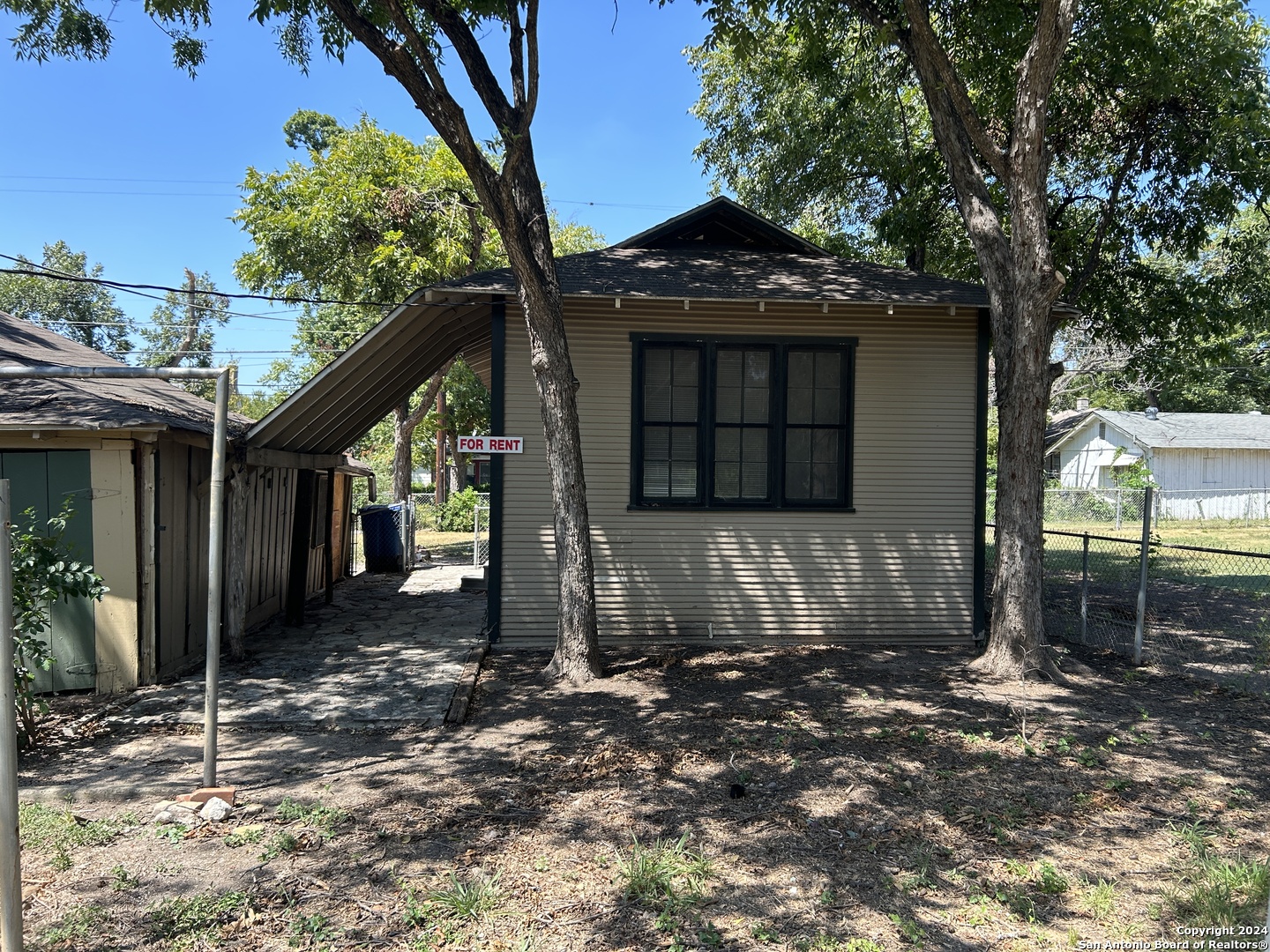 a front view of a house