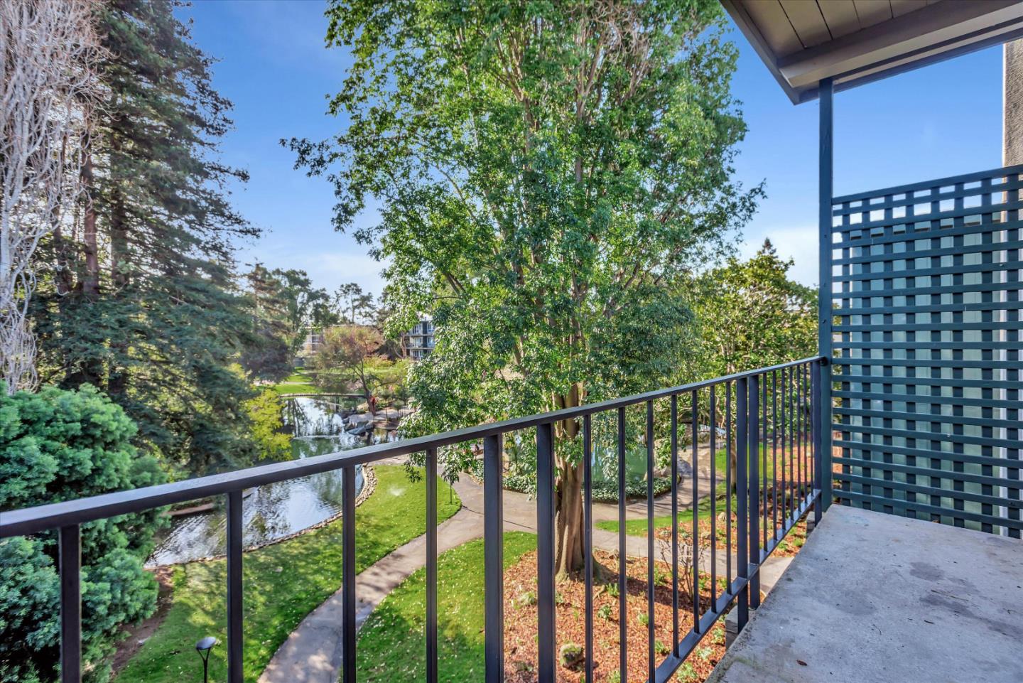 a view of a balcony